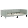 vidaXL Tagesbett Hellgrau 100x190 cm Samt