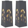 vidaXL Solar LED Weg Licht 2 Stk. Warmes Wei&szlig; 18 x 18 x 50 cm