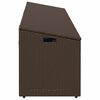 vidaXL Garten-Auflagenbox Braun 220x50x58 cm Poly Rattan