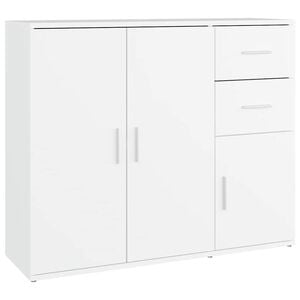 vidaXL Sideboard Wei&szlig; 91x29,5x75 cm Holzwerkstoff