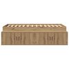 vidaXL Bettrahmen mit Speicher Artisan-Eiche 90 x 200 cm Holzwerkstoff