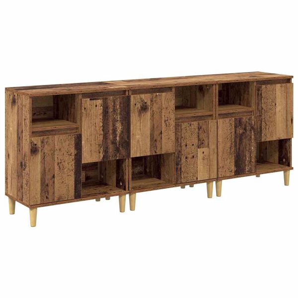 vidaXL Sideboards 3 pcs Altholz 60 x 35 x 70 cm Holzwerkstoff