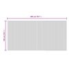 vidaXL Teppich Rechteckig Schwarz 100x200 cm Bambus