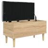 vidaXL Sitzbank mit Stauraum Sonoma-Eiche 82x42x46 cm Holzwerkstoff
