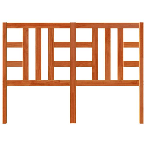 vidaXL Kopfteil Wachsbraun 135 cm Massivholz Kiefer