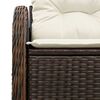 vidaXL Gartensofa mit Kissen Braun 121 x 62 x 69cm Poly-Rattan