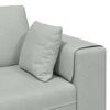 vidaXL Samt Sofa mit Kissen Hellgrau 208 cm Samt