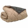 vidaXL Winterbettdecke Anthrazit und Taupe 220 x 240 cm Mikrofaser