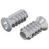 vidaXL Schraube 2 pcs Silber M6 x 12 mm Eisen