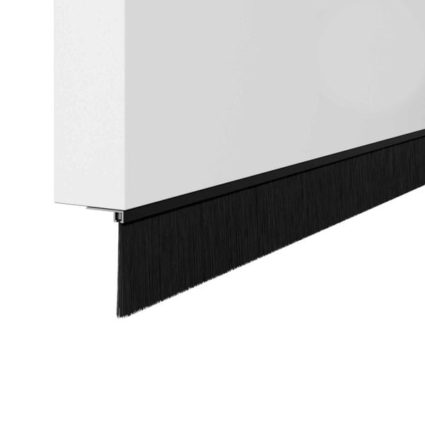 vidaXL Aufsteck T&uuml;rb&uuml;rstendichtungen 2 pcs Schwarz 100 cm