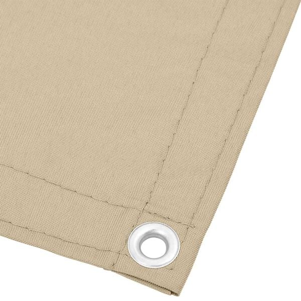 vidaXL Balkon-Sichtschutz Beige 75x1000 cm 100 % Polyester-Oxford