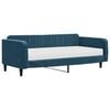 vidaXL Tagesbett mit Matratze Blau 100x200 cm Samt