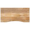 vidaXL Schreibtischplatte mit Aussparung 120x60x2,5cm Massivholz Mango