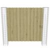 vidaXL Gartenzaun mit Gabionen-Pfosten Kiefernholz 180x180 cm