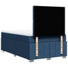 vidaXL Boxspringbett mit Matratze Blau 120x200 cm Stoff