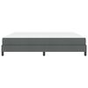 vidaXL Boxspringbett mit Matratze Dunkelgrau 200 x 200 cm Stoff