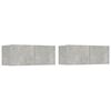 vidaXL TV-Schr&auml;nke 2 Stk. Betongrau 80x30x30 cm Holzwerkstoff