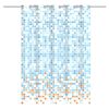 EISL Duschvorhang Blau/Orange Mosaikmuster 200x180x0,2 cm