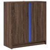 vidaXL LED-Sideboard Braun Eichen-Optik 77x34x85 cm Holzwerkstoff