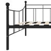vidaXL Tagesbett-Rahmen Schwarz Metall 90&times;200 cm
