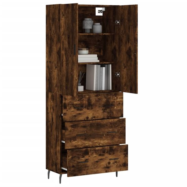 vidaXL Highboard R&auml;uchereiche 69,5x34x180 cm Holzwerkstoff