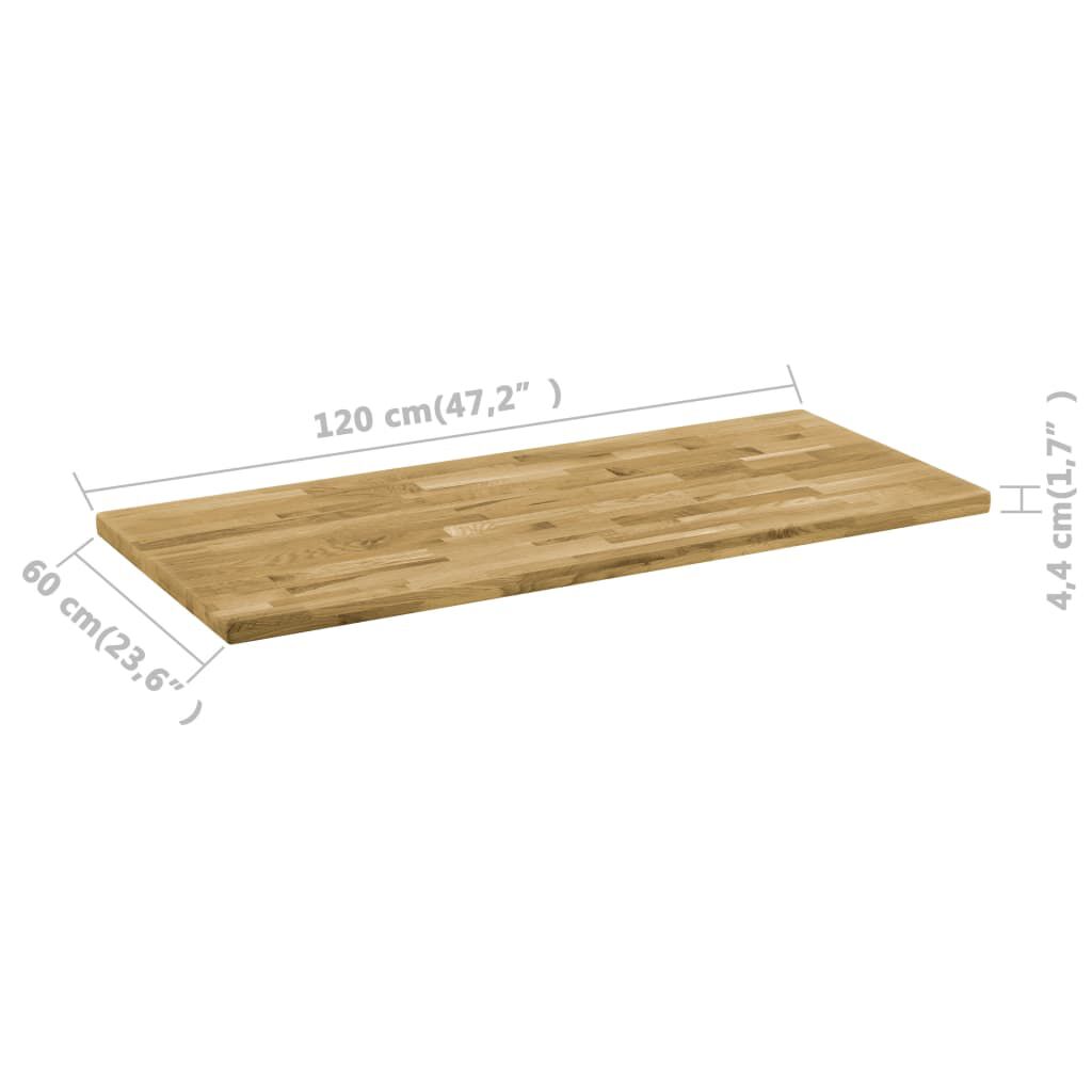 vidaXL Eichenholz Massivholz Tischplatte Holz Platte Esstisch mehrere Auswahl 