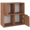 vidaXL B&uuml;cherregal Braun Eichen-Optik 60x27,5x59,5 cm Holzwerkstoff