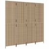 vidaXL Paravent 4-tlg. Beige Poly Rattan