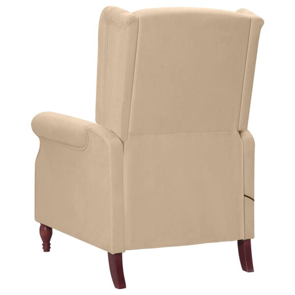 vidaXL Massagesessel Taupe Mikrofasergewebe