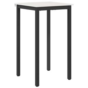 vidaXL Bartisch Wei&szlig; 60 x 60 x 105 cm Massives Kiefernholz