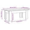 vidaXL Couchtisch Altholz-Optik 100x60x42 cm Holzwerkstoff