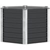 vidaXL Garten-Hochbeet Anthrazit 129 x 129 x 77 cm Verzinkter Stahl