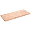 vidaXL Wandregal Hellbraun 120x50x(2-4) cm Massivholz Eiche Behandelt