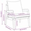 vidaXL Gartenstuhl mit Kissen 2 pcs &Ouml;l-Natur Massivholz Akazie