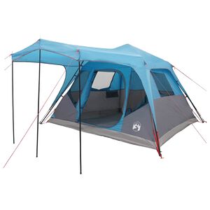 vidaXL Familienzelt Blau 305 x 275 x 190 cm Polyester und Stahl