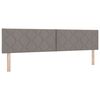 vidaXL Boxspringbett mit Matratze Taupe 200 x 200 cm Polyester
