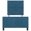 vidaXL Boxspringbett mit Kopfteil Dunkelblau 100 x 200 cm Samt