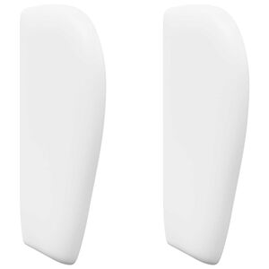 vidaXL Kopfteil Ohr Wei&szlig; PVC