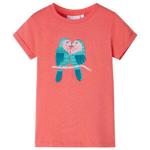 vidaXL Kinder-T-Shirt Korallenrosa 104