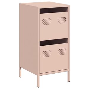 vidaXL Sideboard Rosa 35x39x73,5 cm Kaltgewalzter Stahl