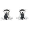 vidaXL Relingfüße 2 Stk. Rund für 26 mm Rohr Edelstahl