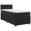 vidaXL Boxspringbett mit Matratze Schwarz 80 x 200 cm Samt