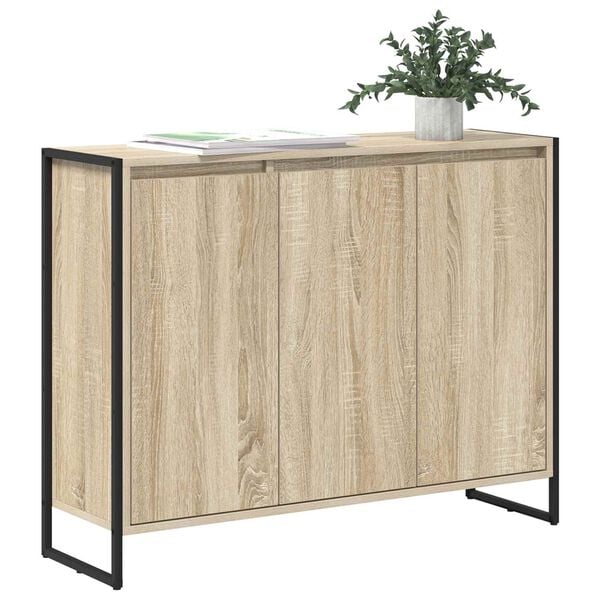 vidaXL Seitenschrank Sonoma 96,5 x 30 x 75 cm Holzwerkstoff