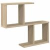vidaXL Wandregal Sonoma-Eiche 60 x 12 x 50,5 cm Holzwerkstoff