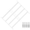 vidaXL Sicherheitsgitter f&uuml;r Fenster mit 4 Querstangen 43-74 cm