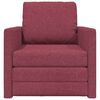vidaXL Schlafsofa 60cm Weinrot Stoff