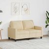 vidaXL 2-Sitzer-Sofa Creme 120 cm Stoff