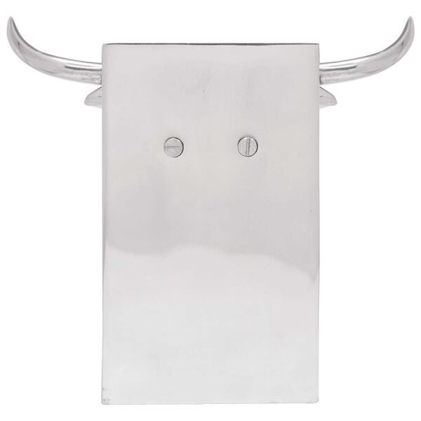 vidaXL Buchst&uuml;tzen 2 pcs Silber 21,5 x 15,5 x 20 cm Aluminium