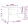 vidaXL TV-Schrank Wei&szlig; 60x40x40 cm Holzwerkstoff