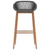vidaXL Barhocker 4 Stk. Grau